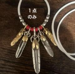 5連フェザーネックレス　ホワイトハーツ仕様 5連フェザーネックレス ホワイトハーツ仕様 - メルカリ