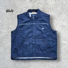 古着90's黒 Walls ダックベスト3XL ヴィンテージ 裏ボア フリース