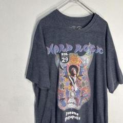 SP868◆ジミーヘンドリックス ジミヘン Tシャツ チビT Y2K 総柄 M ジミー ヘンドリックス hard rock tシャツ ロック 90s y2k