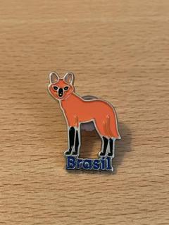 非売品 大阪万博　Expo2025 ブラジル館　タテガミオオカミ　ピンバッジ