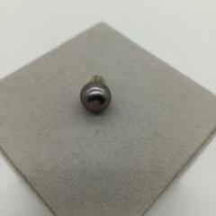 2-1947 黒蝶真珠 パールピアス シングルデザイン