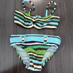 GAP⭐︎ビキニ 110cm茶色・緑・水色ふボーダー