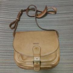 BREE ショルダーバッグ ベージュ　レザー　leather