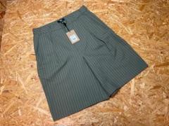 パンツ VOLUME PLEATED SHORT STRIPE Olive 30 VOLUME PLEATED SHORT STRIPE