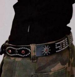 【即完モデル】afb ベルト AFB エーエフビー ベルト LOGO BUCKLE BELT オンライン完売品