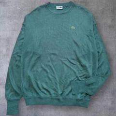 CHEMISE LACOSTE アクリル ニット セーター 緑 刺繍 A952