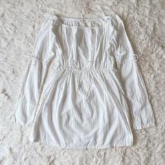 極美品 45rpm フォーティーファイブアールピーエム 長袖コットンチュニック