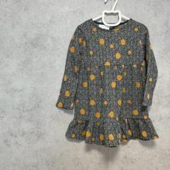 Zara Baby ドットツイードワンピース　　3-4才用　104cm フリル