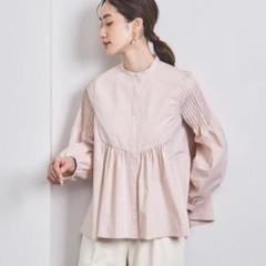 UNITEDARROWS　C/P ピンタックスリーブブラウス　ピンク