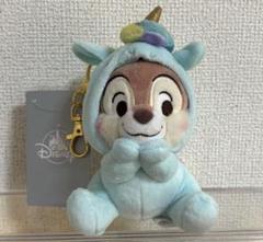 【未使用】ディズニー チップとデール ユニコーン ぬいぐるみキーホルダー ディズニーストア チップ デール キーチェーン ユニコーン