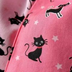 きんちゃく × 2(黒ねこちゃん/ピンク系)