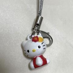 レトロ　キティ　お花　マスコット　ストラップ