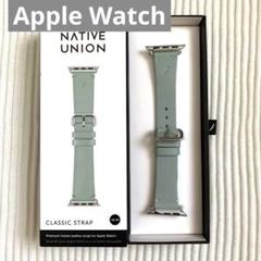 ✨Applewatch 38/40mm ミントグリーン ベルト 時計 革 レザー