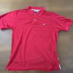 LACOSTE 赤 ポロシャツ、Ｌサイズ、古着