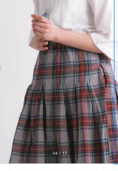 ubasoku (ウバソク)チェックスカート 赤紺チェック 新品未使用