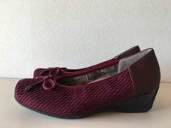 美品◎fitfit フィットフィット 撥水バレエパンプス ラズベリー 22.5のサムネイル