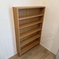 【7/13まで限定出品 廃盤 希少品】無印良品 オーク材薄型ラック ワイド 小