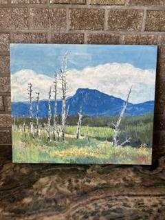 大政穂積　石鎚山　絵画　山 大政穂積 石鎚山 絵画 山