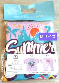 Tシャツ Мサイズ　パープル ディズニー　ミセスグリーンアップル　 サマークール