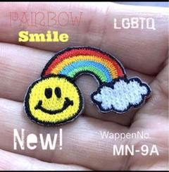 スマイル★レインボー⭐︎虹♩ニコちゃん◆ニコニコ♡スマイル⭐︎ワッペン　LGBTQのサムネイル