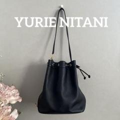 ユリエニタニ ショルダーバッグ ブラック 肩掛け バッグ 黒 レトロ 極美品