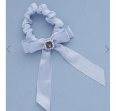 Maison de FLEUR パールビジューリボンシュシュ