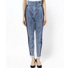 mame kurogouchi ハイウェストデニム Mame Kurogouchi：High Wasted Flare Jeans - BLUE - ORANN