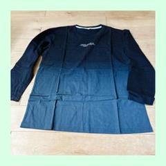☆tシャツ メンズ 長袖 大きいサイズ 長袖Tシャツ おしゃれ2XL 紺色