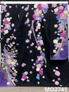 振袖 豪華 刺繍 金彩 薔薇 ふくれ織紋意匠 身丈169cm