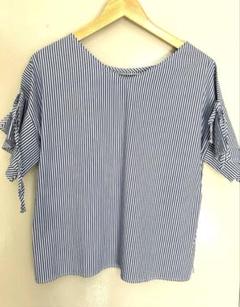 【美品】VIS ストライプ柄半袖シャツ