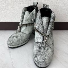 バナルシックビザール ライダース ジップ ヒールブーツ XS