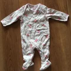 キャスキッドソン 花柄 足付きロンパース 0-3m 60cm相当 女の子