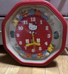 ハローキティカラクリ時計　 八角形 掛け時計 ハローキティ壁掛けからくり時計八角形
