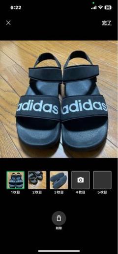 美品 adidas アディダス スポーツサンダル ブラック