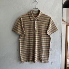 90S USA J.CREW マルチカラー ボーダー ポロシャツ ジェイクルー