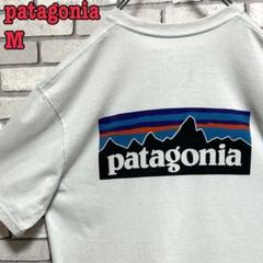 patagonia☆パタゴニア☆Tシャツ ビッグロゴ バックプリント M 白