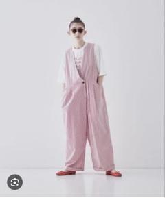 タグ付き　nest Robe　リネン超撥水ベイカーサロペット　滝口和代 タグ付き nest Robe リネン超撥水ベイカーサロペット 滝口和代