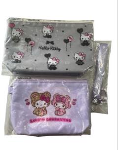 【新品】サンリオ　えらんでポーチ＆ストラップ　キティ　マイメロデイ