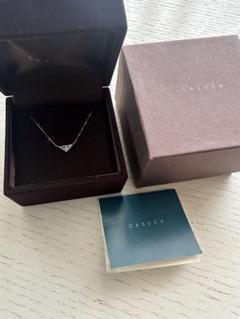 美品 CASUCA tovera 1p stone ネックレス 箱＆保証書付き tovera 1p stone ネックレス -K18×Pt- | CASUCA