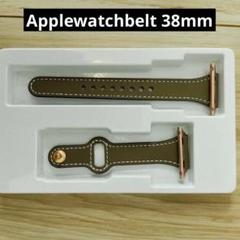Applewatchband 38mm キャメル ローズゴールド