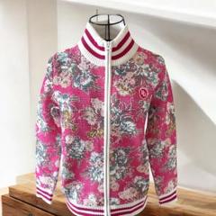 【美品】パーリーゲイツ×リバティ 花柄ブルゾン レディース ジャカード 美品】パーリーゲイツ×リバティ 花柄ブルゾン レディース ジャ