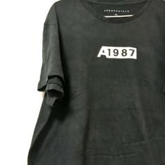 AEROPOSTALE ヴィンテージ　メンズ　Tシャツ　ブラック　XL　プリント