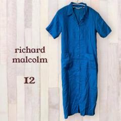 richard malcolm 半袖 ワンピース リネンシャツ　　水色のサムネイル
