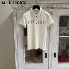 M・U SPORTS エムユースポーツ 半袖ポロシャツ 40 アイボリー ゴルフ