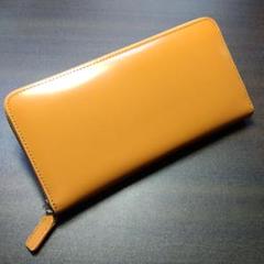 コードバン調(牛革) 長財布 ブラウン メンズ レディース