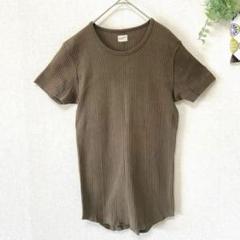 【ヘルスニット】 ブロード リブtシャツ クルーネック 半袖 キレカジ 春夏