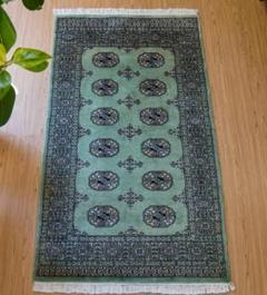 85×62cm トルクメン ボハララグ 手織り絨毯  パキスタン絨毯 85×62cm トルクメン ボハララグ 手織り絨毯 パキスタン絨毯