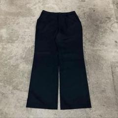 00s vintage wide flare slacks black mode