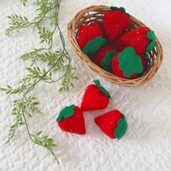 【ハンドメイド】 フェルト いちご