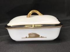【美品】大倉陶園 ゴールドライン パルテノン神殿 神殿 バターケース 小物入れ 美品】大倉陶園 ゴールドライン パルテノン神殿 神殿 バター